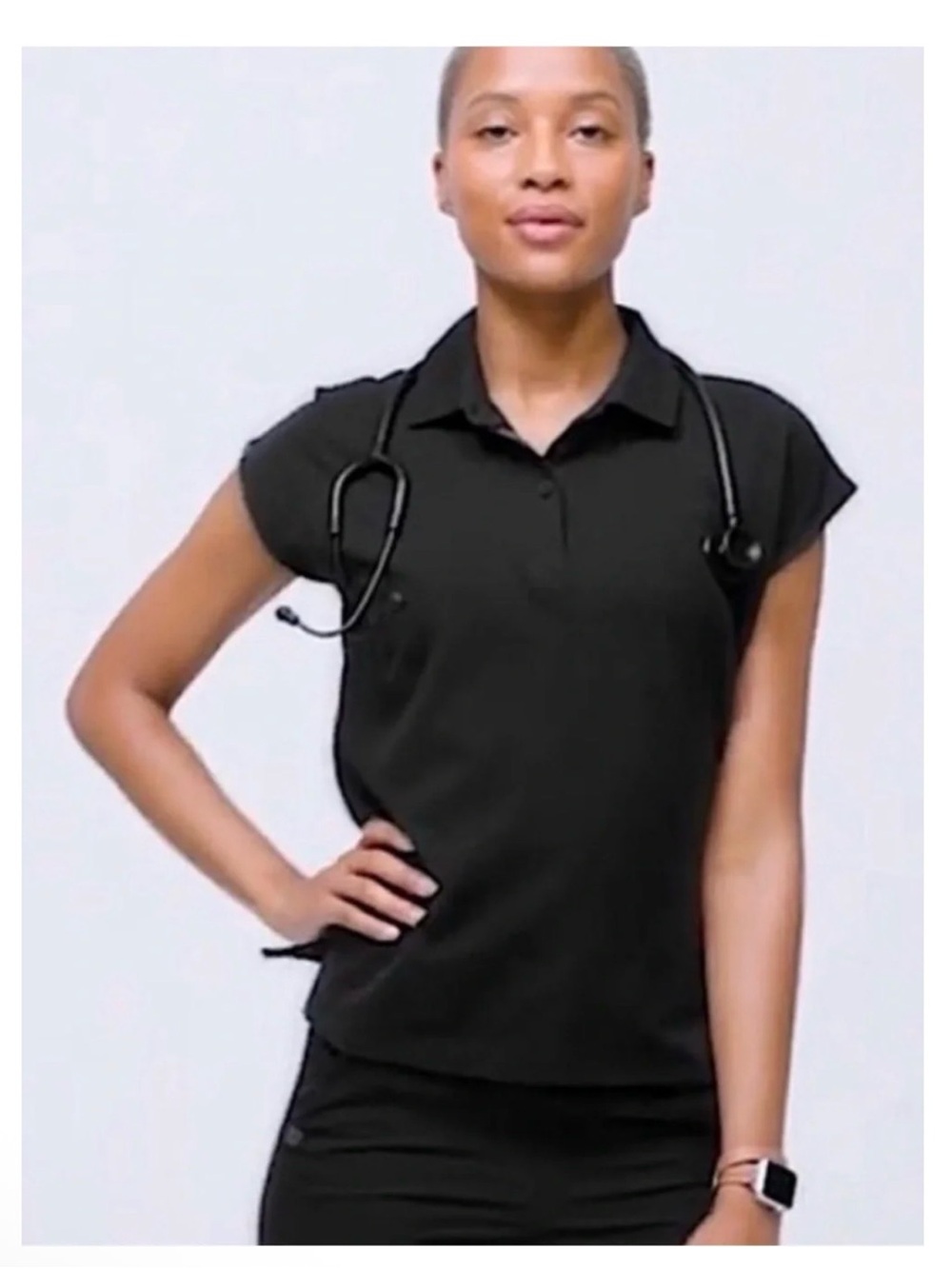 FIGS Technical Pique Ella Scrub Polo- several sizes - NWT